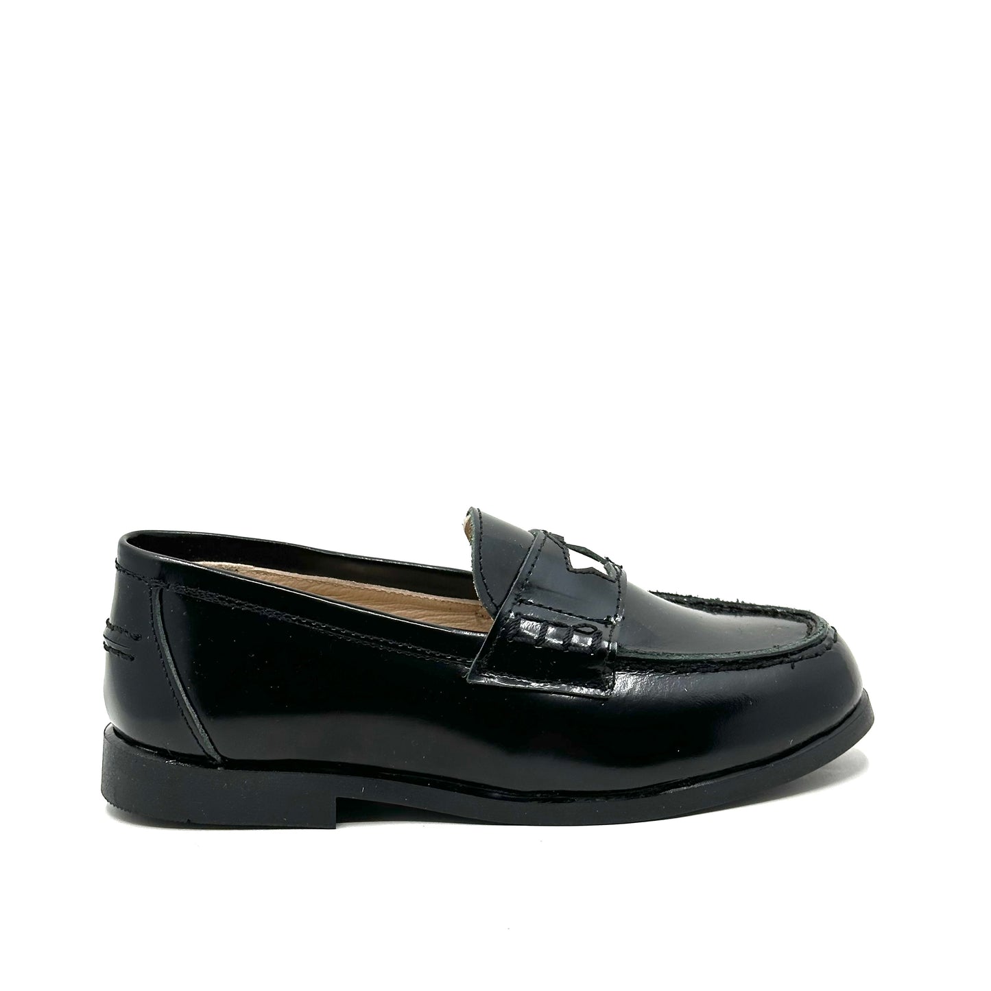 LMDI Black Silver Star Chunky Loafer