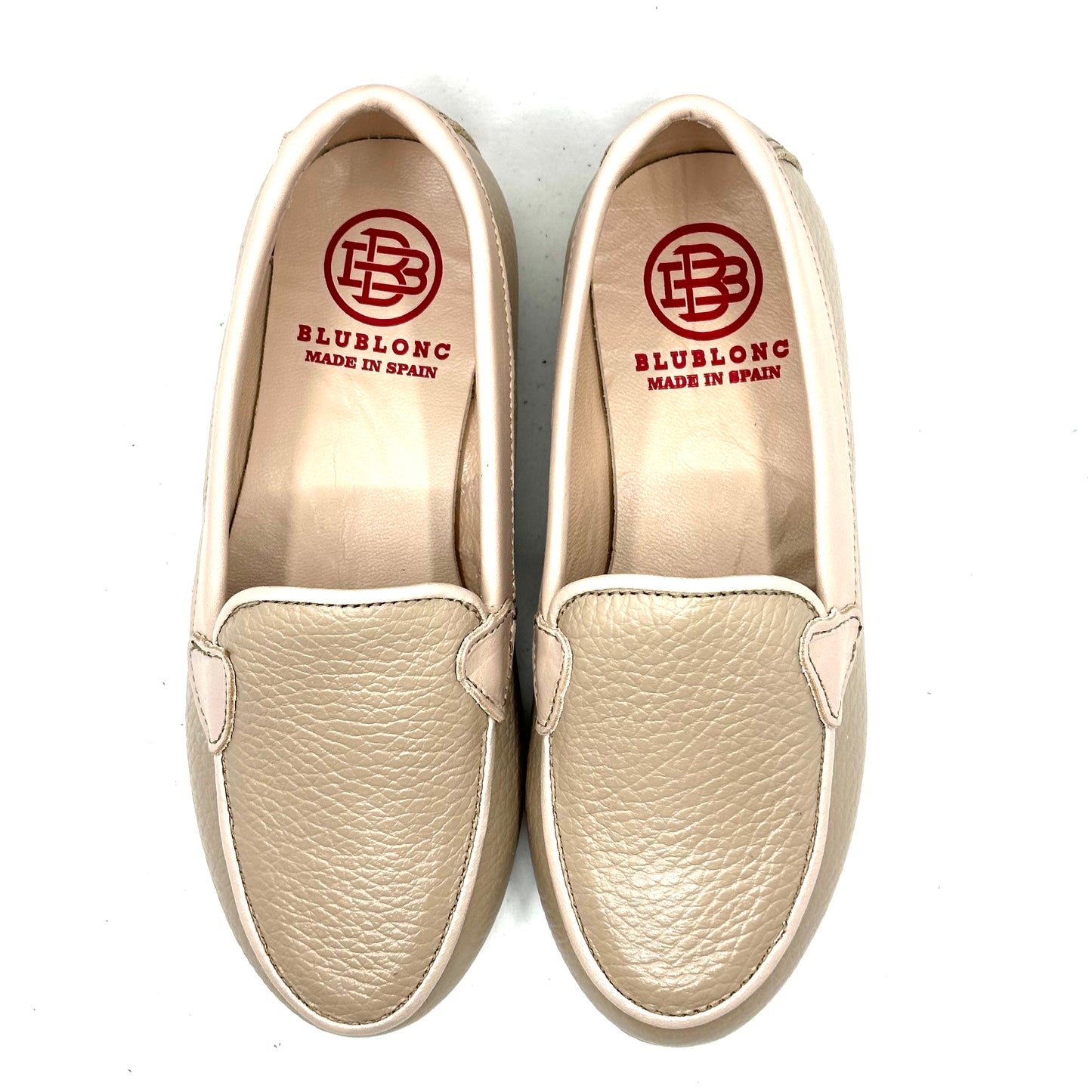 Blublonc Taupe Leather Loafer