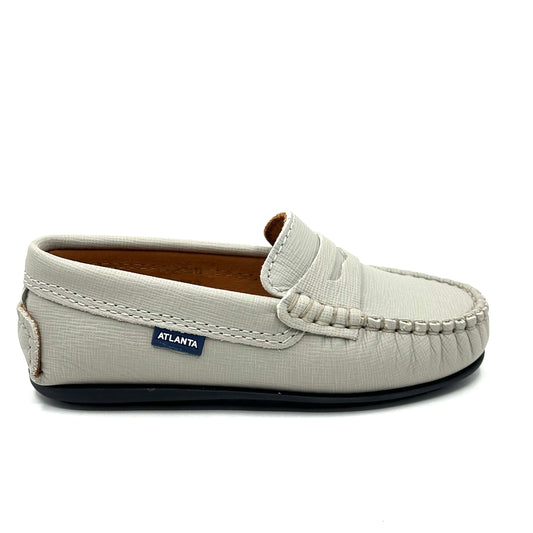 Atlanta Mocassin Grey Stone Safiano Loafer