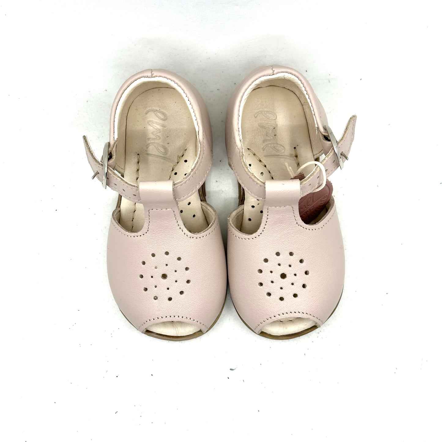 Emel Stone Nude Open Toe Baby Walker