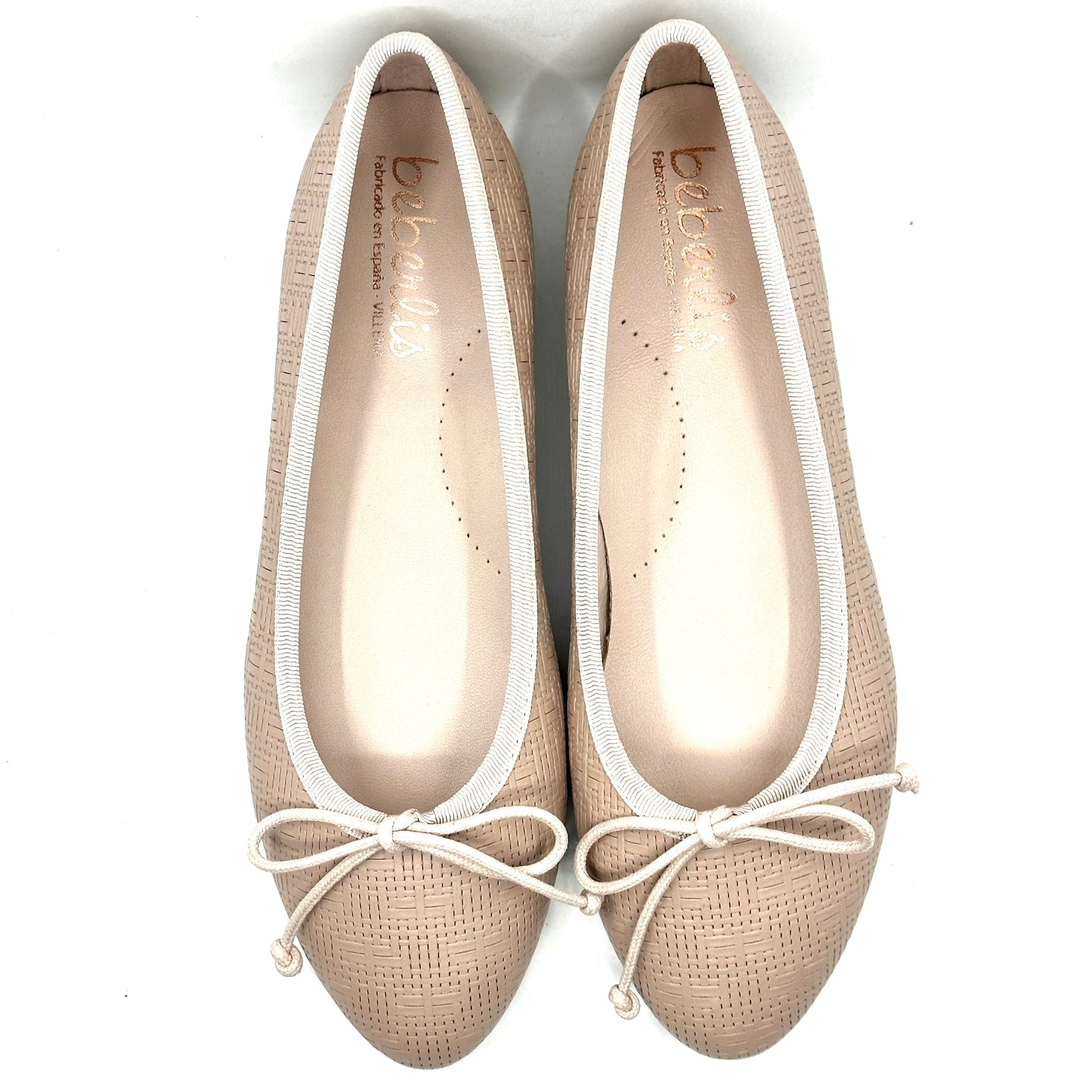 Beberlis Nude Pink Bow Flat