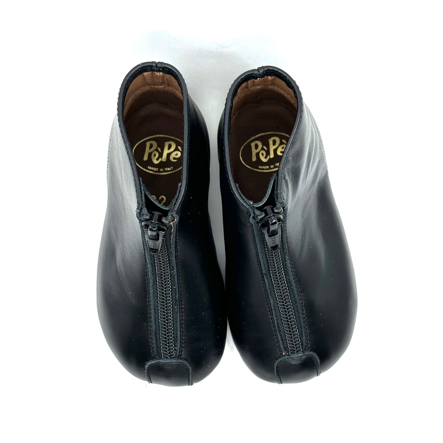 Pepe Black Leather Bootie