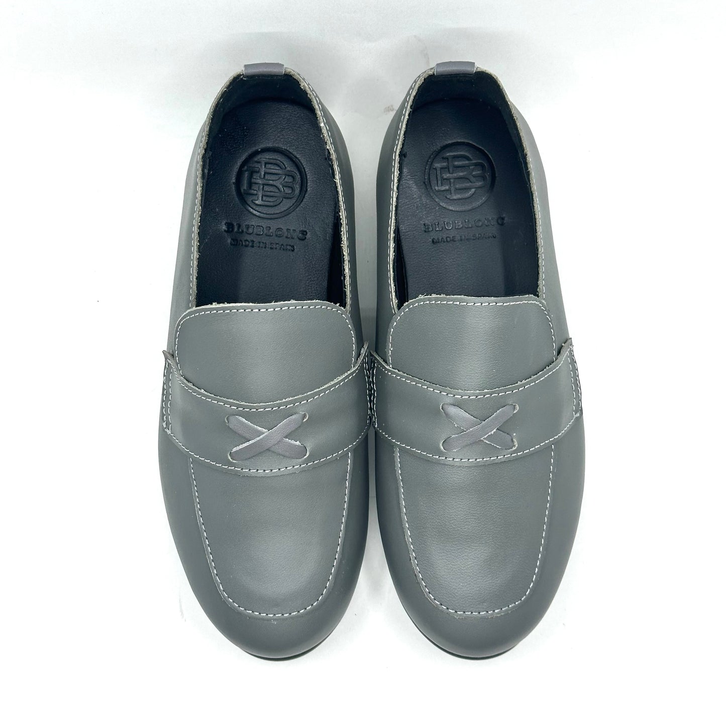 Blublonc Grey Slip-On Loafer