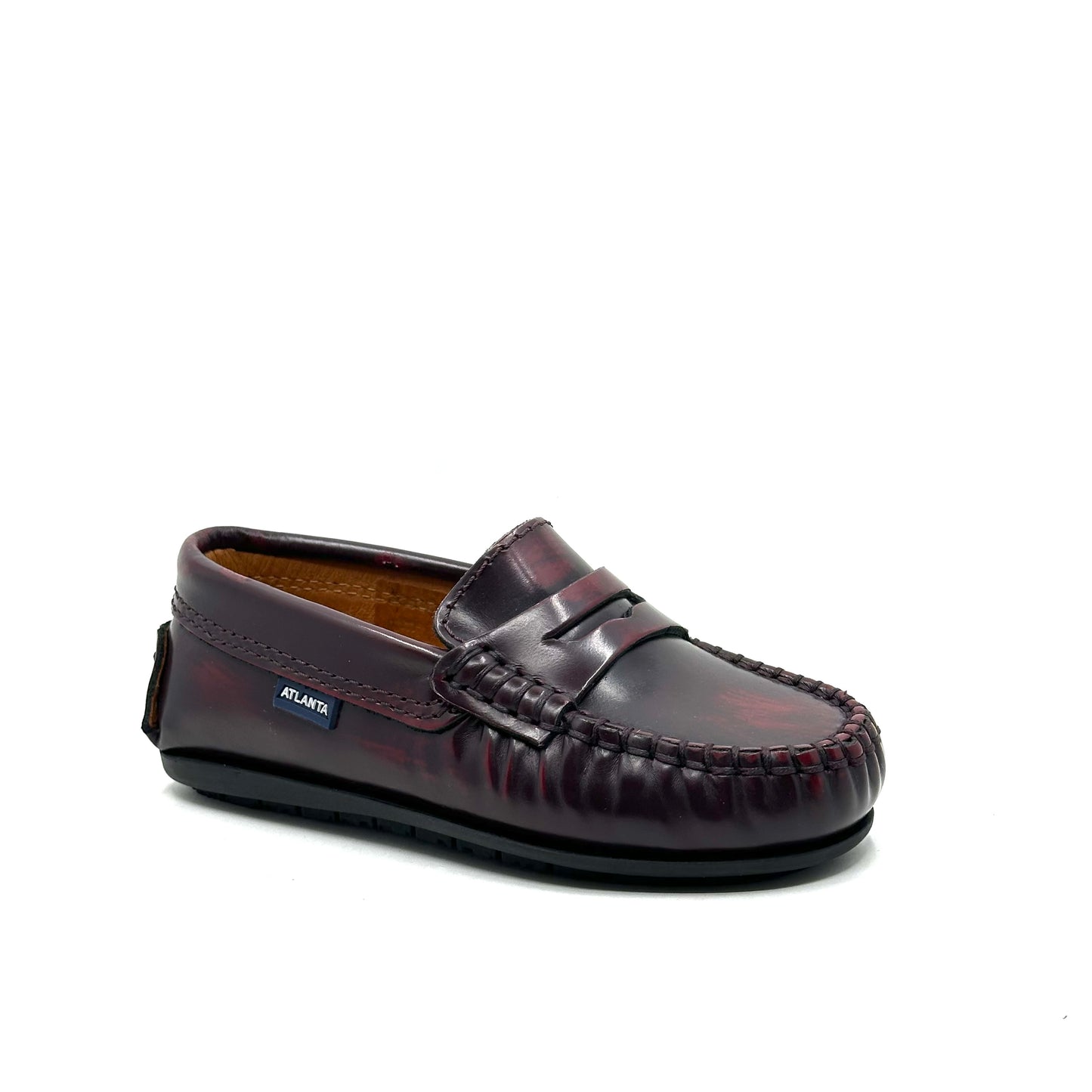 Atlanta Mocassin Polished Burgundy Loafer