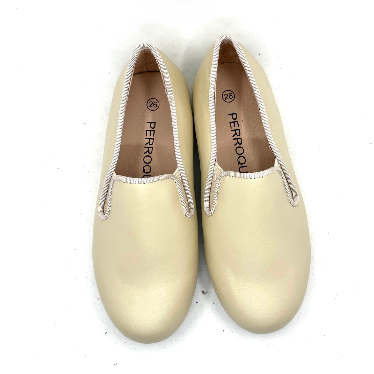 Perroquet Beige Smoking Loafer