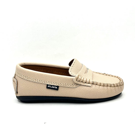Atlanta Mocassin Natural Little Grainy Loafer