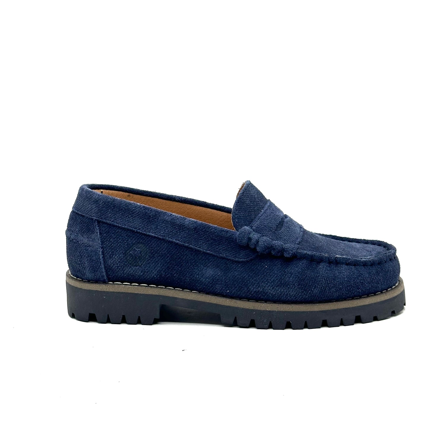 LMDI Navy Suede Chunky Loafer