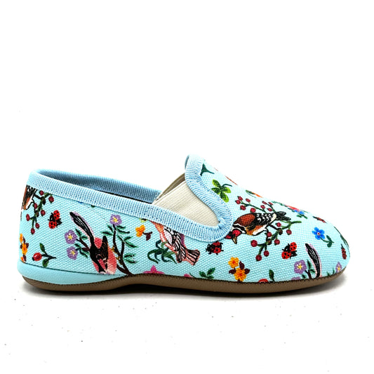Pepe Floral Blue Slip-On Loafer