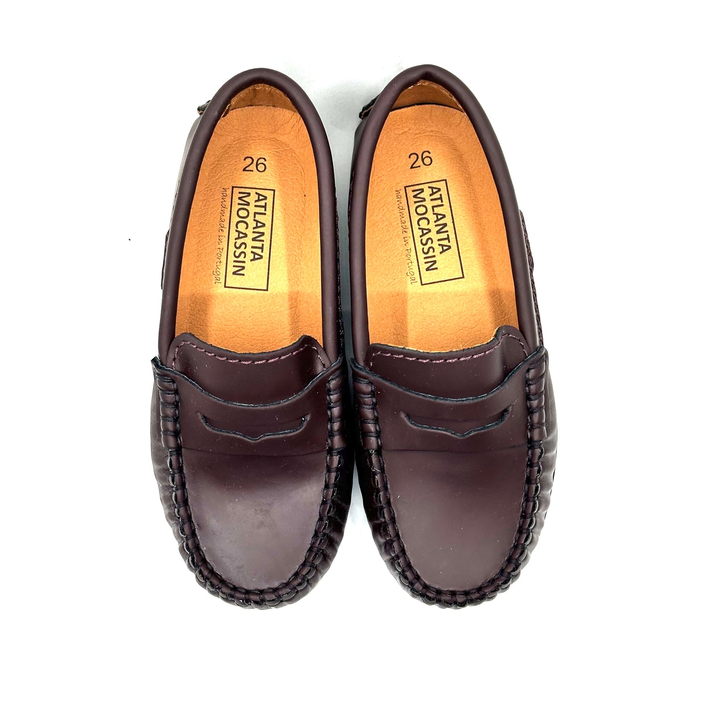Atlanta Mocassin Dark Burgundy Penny Loafer