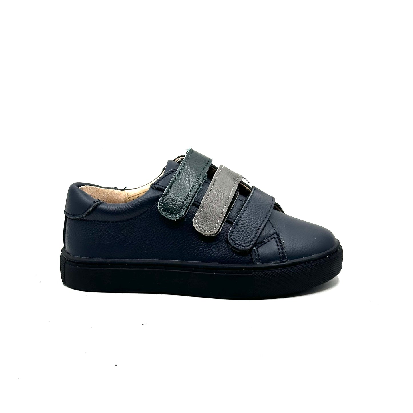 Perroquet Navy Pebbled Triple Sneaker