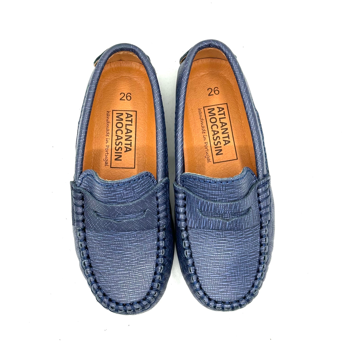 Atlanta Mocassin Safiano Navy Loafer