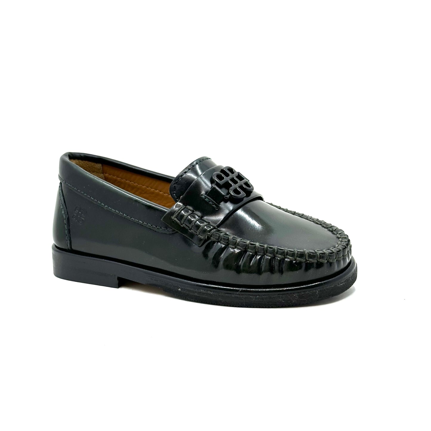 Porte Emblem Dark Green Loafer