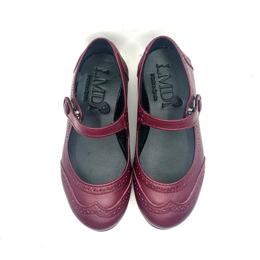 LMDI Burgundy Wingtip Mary Jane