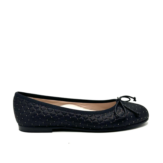 Beberlis Black Textured Blanket Ballet Flat