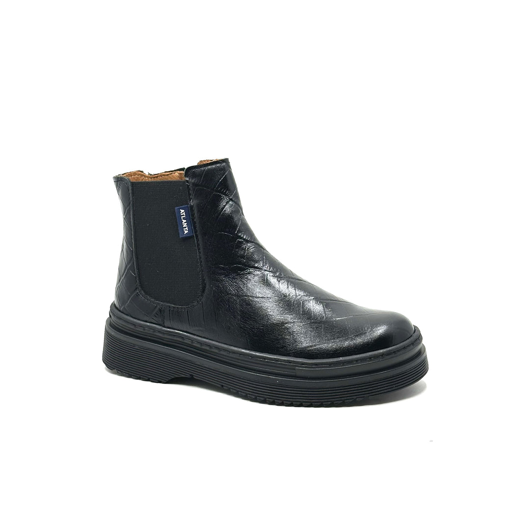 Atlanta Moccasin Unisex Shoes In Black