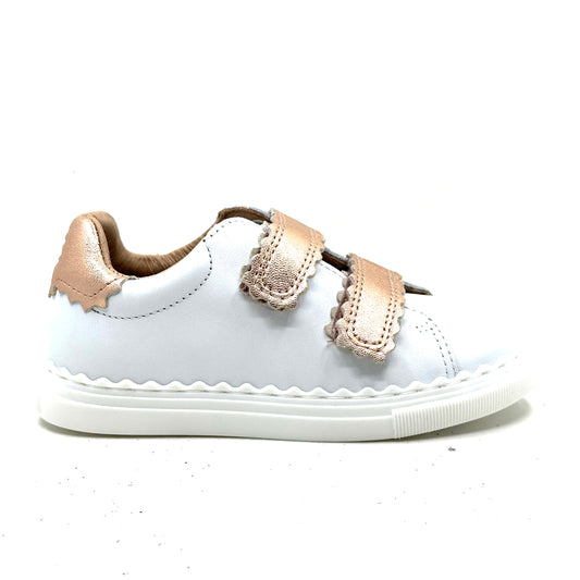 Porte Rose Gold Double Velcro Sneaker