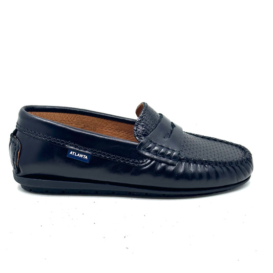 Atlanta Mocassin Black Antik Penny Loafer