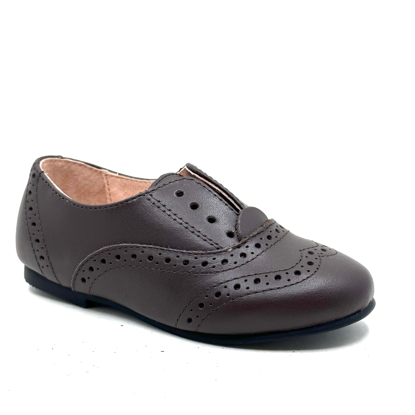 Perroquet Laceless Brown Leather Shoe