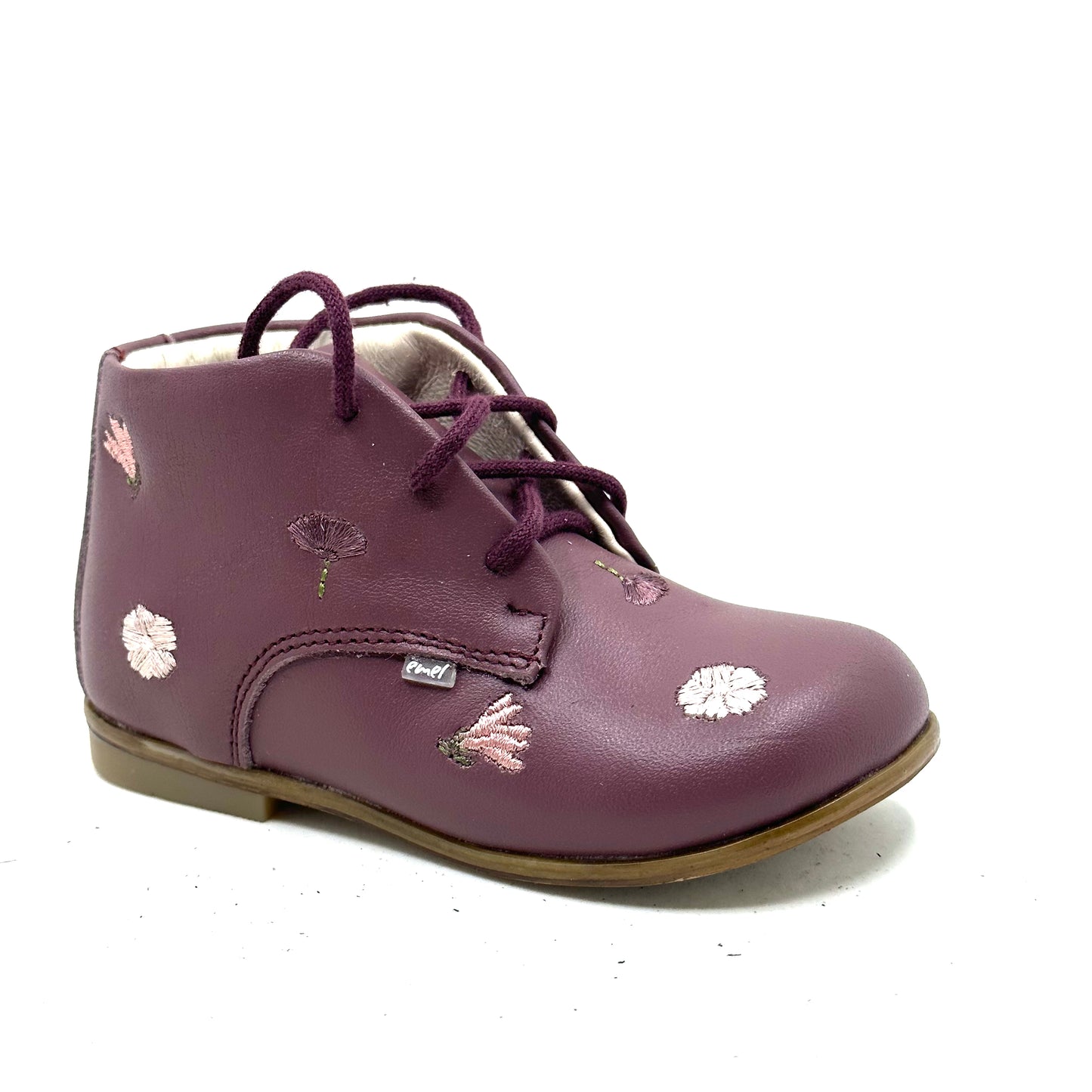 Emel Burgundy Embroidered Bootie