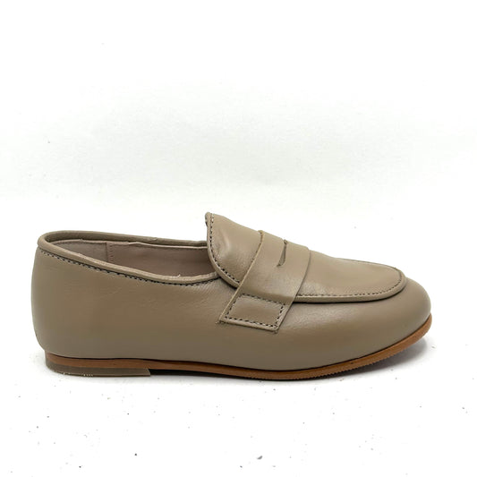 Blublonc Taupe Penny Slip-On Loafer