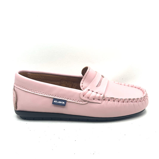 Atlanta Mocassin Pink Smooth Penny Loafer