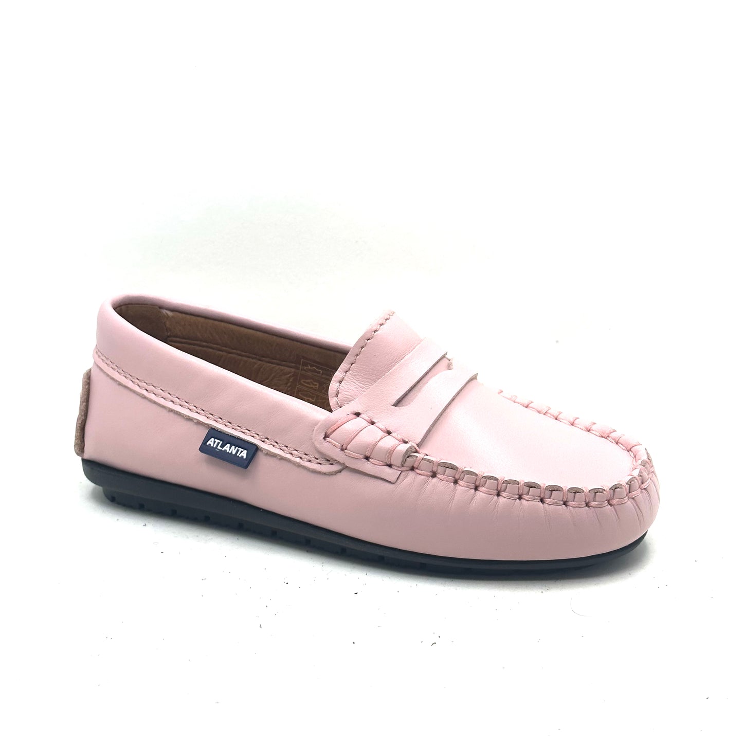 Atlanta Mocassin Pink Smooth Penny Loafer