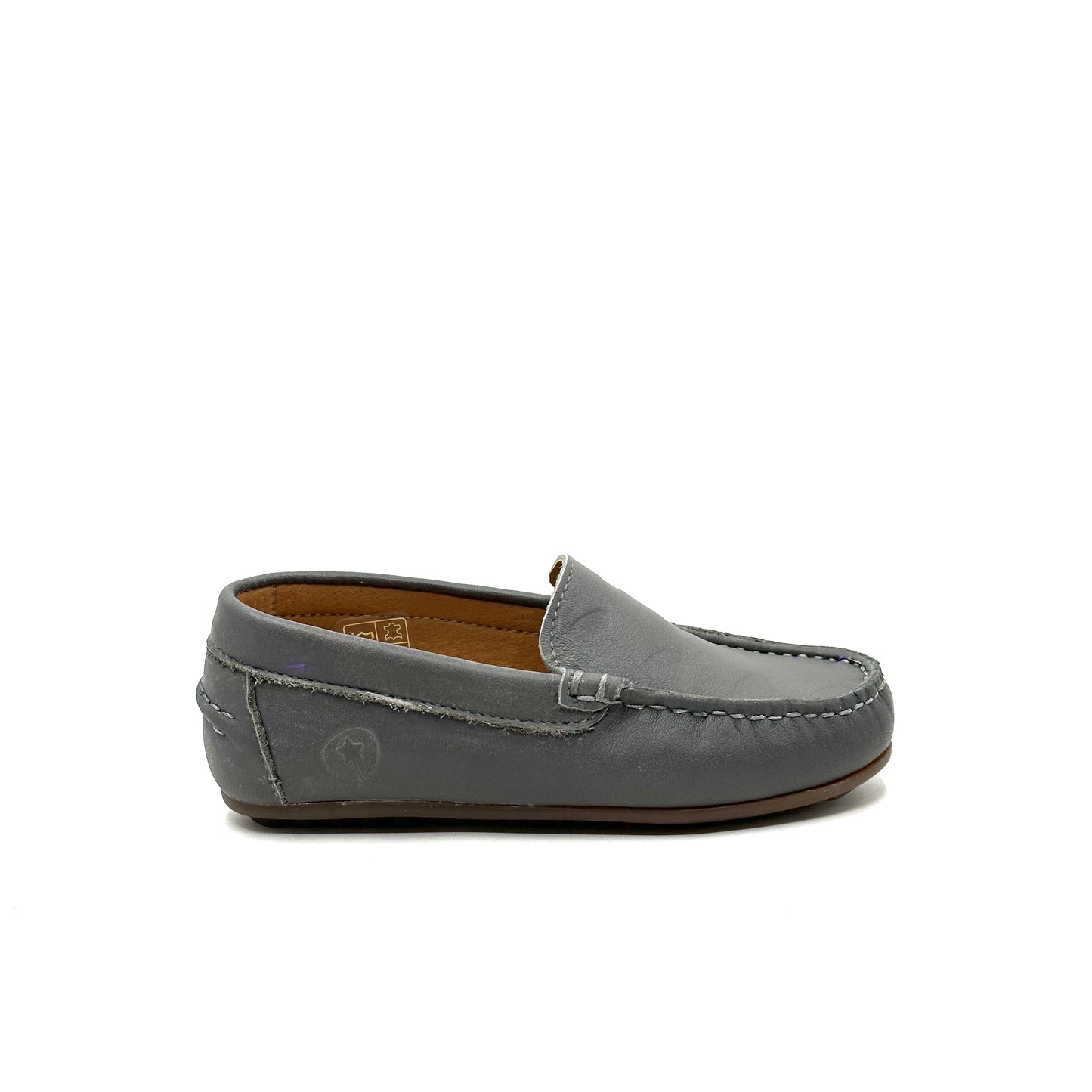 LMDI Gray Heart Embroidered Loafer