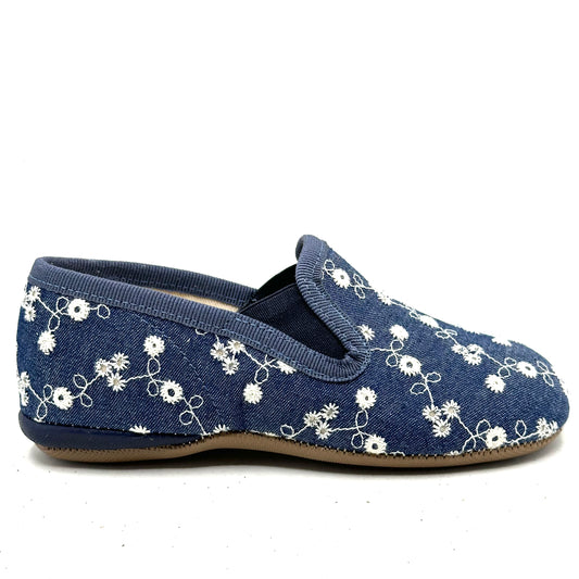 Pepe Floral Denim Slip-On Loafer