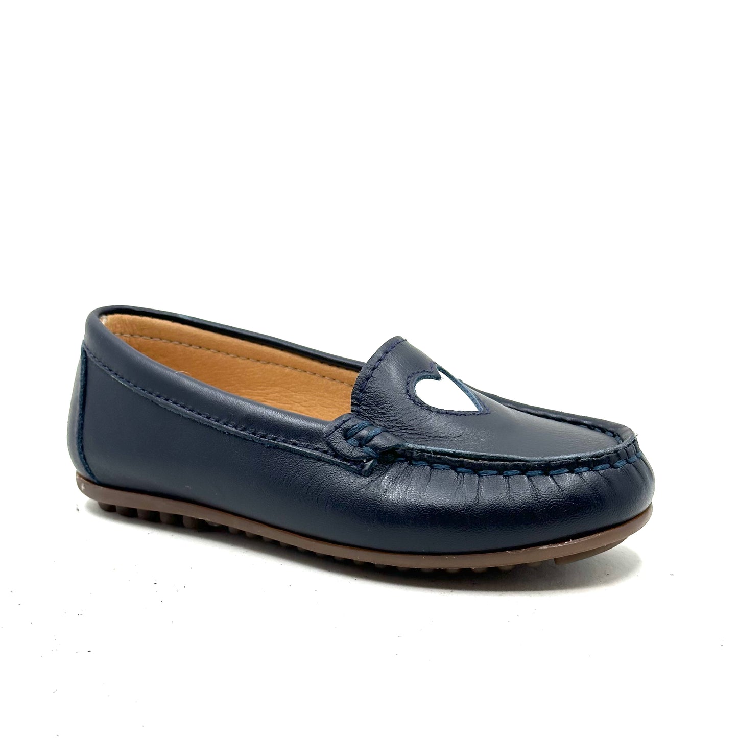 LMDI Navy White Heart Loafer