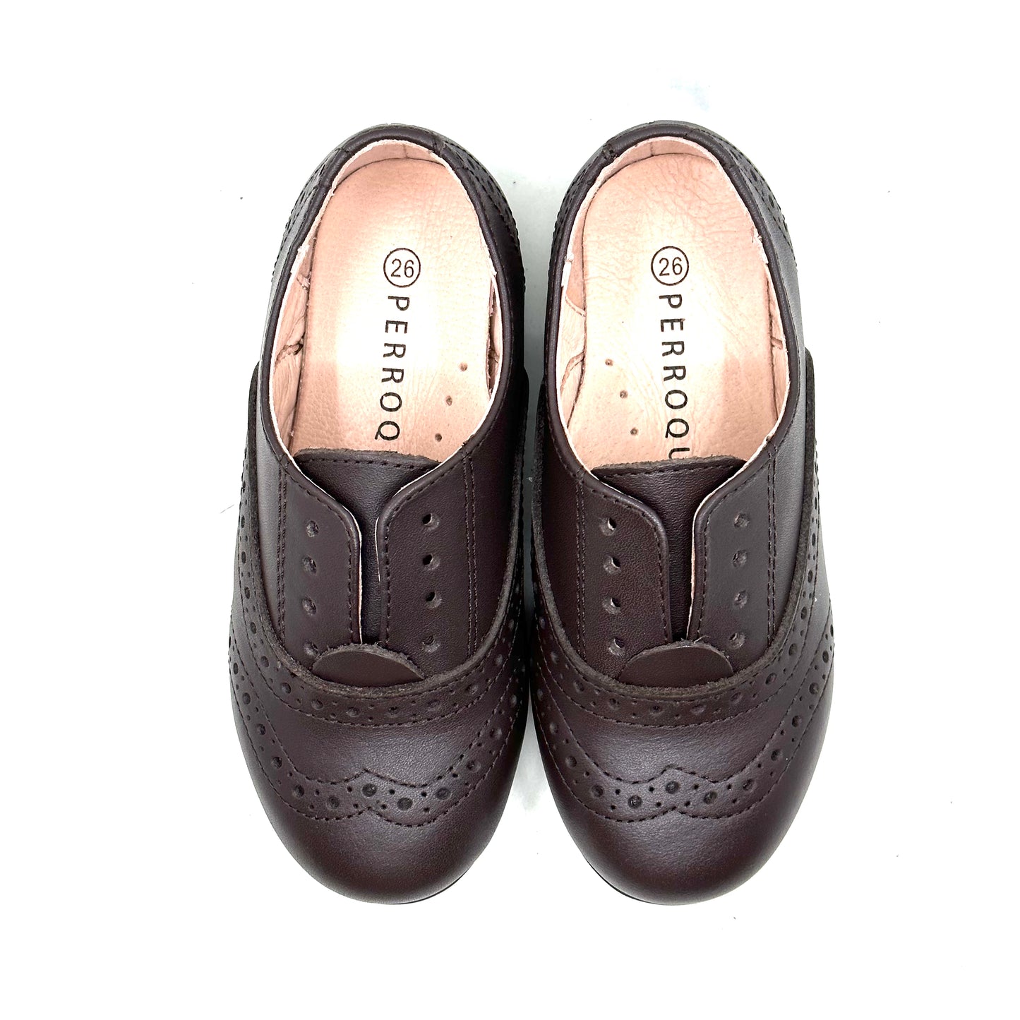 Perroquet Laceless Brown Leather Shoe