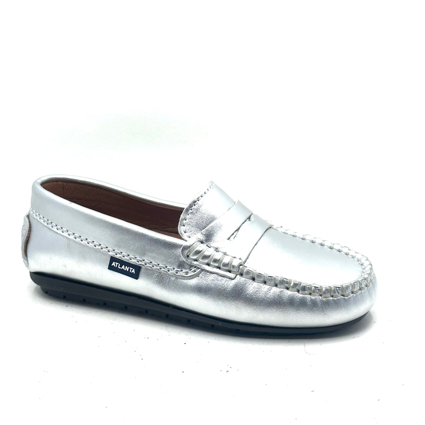 Atlanta Mocassin Silver Penny Loafer