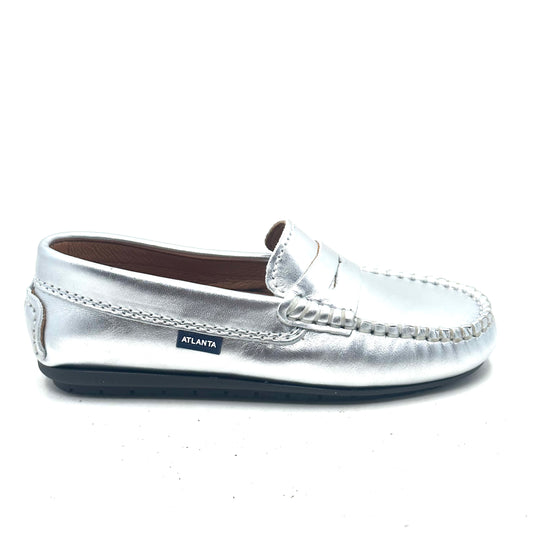 Atlanta Mocassin Silver Penny Loafer