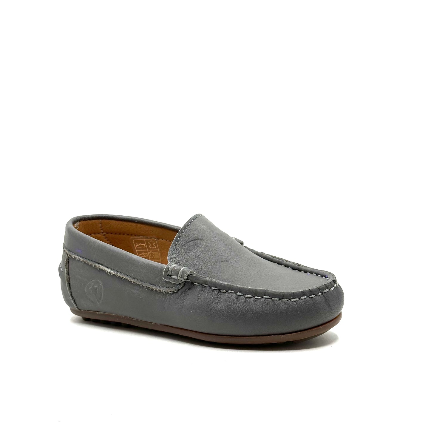 LMDI Gray Heart Embroidered Loafer