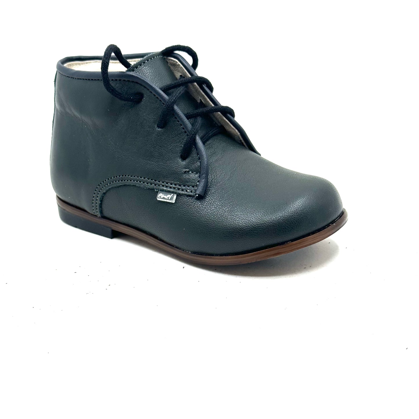 Emel Forest Green Leather Baby Bootie