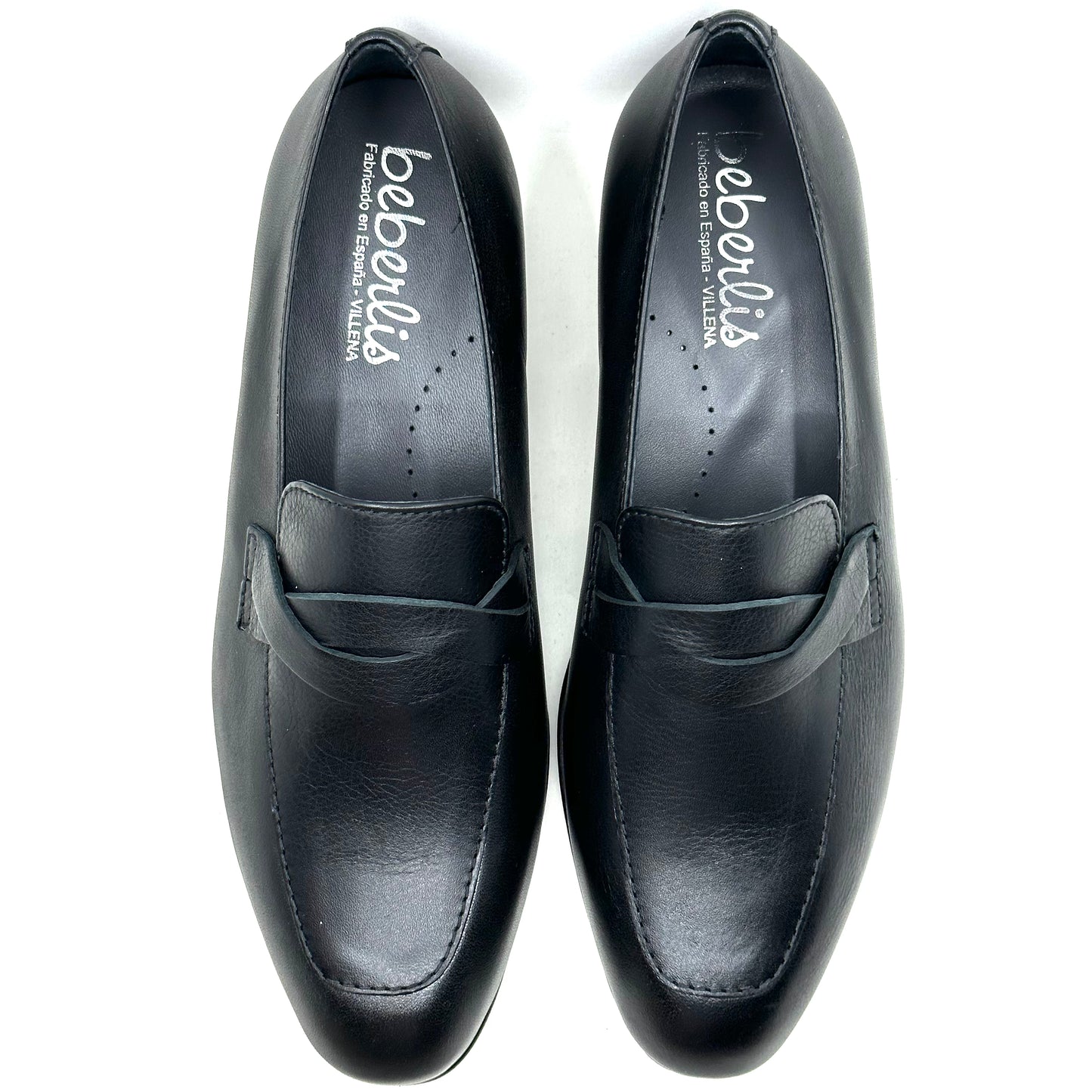 Beberlis Black Leather Twist Dress Shoe