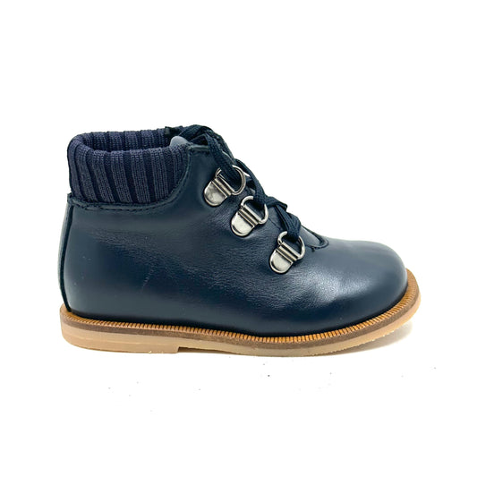 Blublonc Navy Laced Bootie