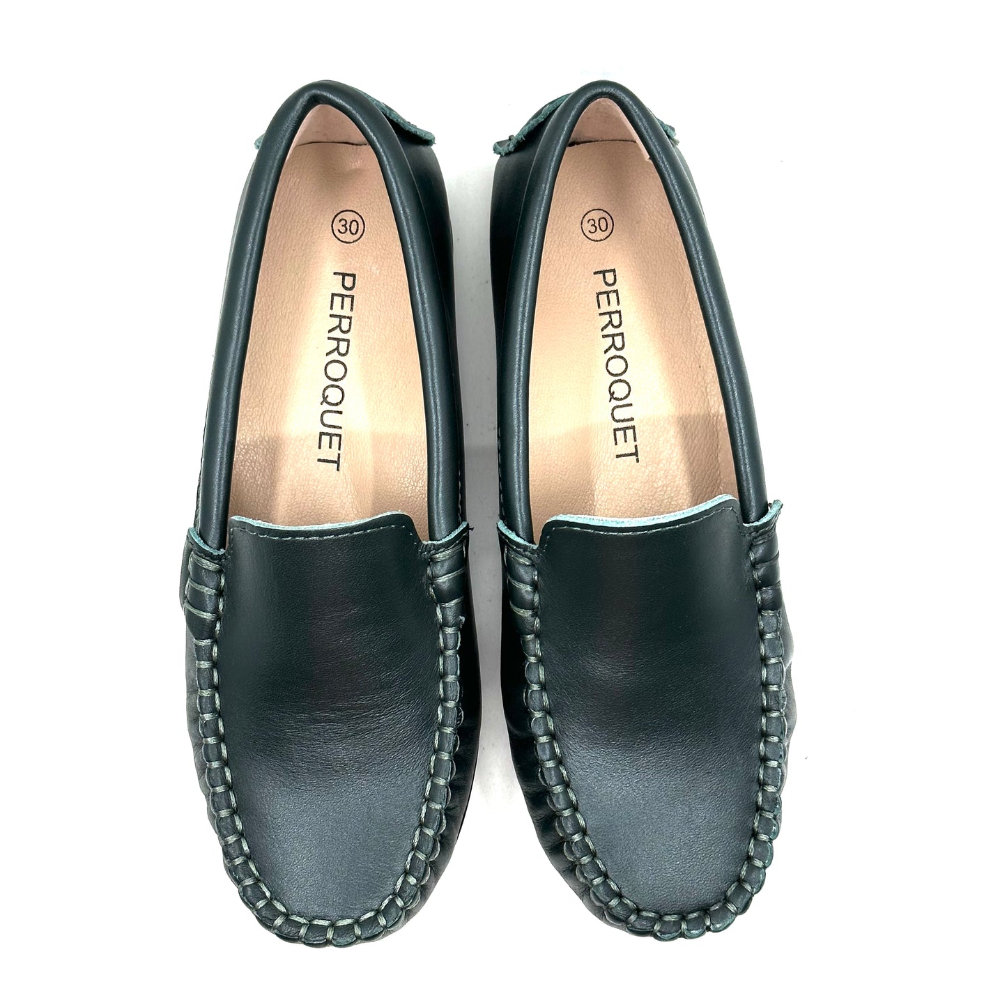 Perroquet Green Leather Loafer