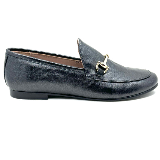 Brunellis Gray Metallic Loafer