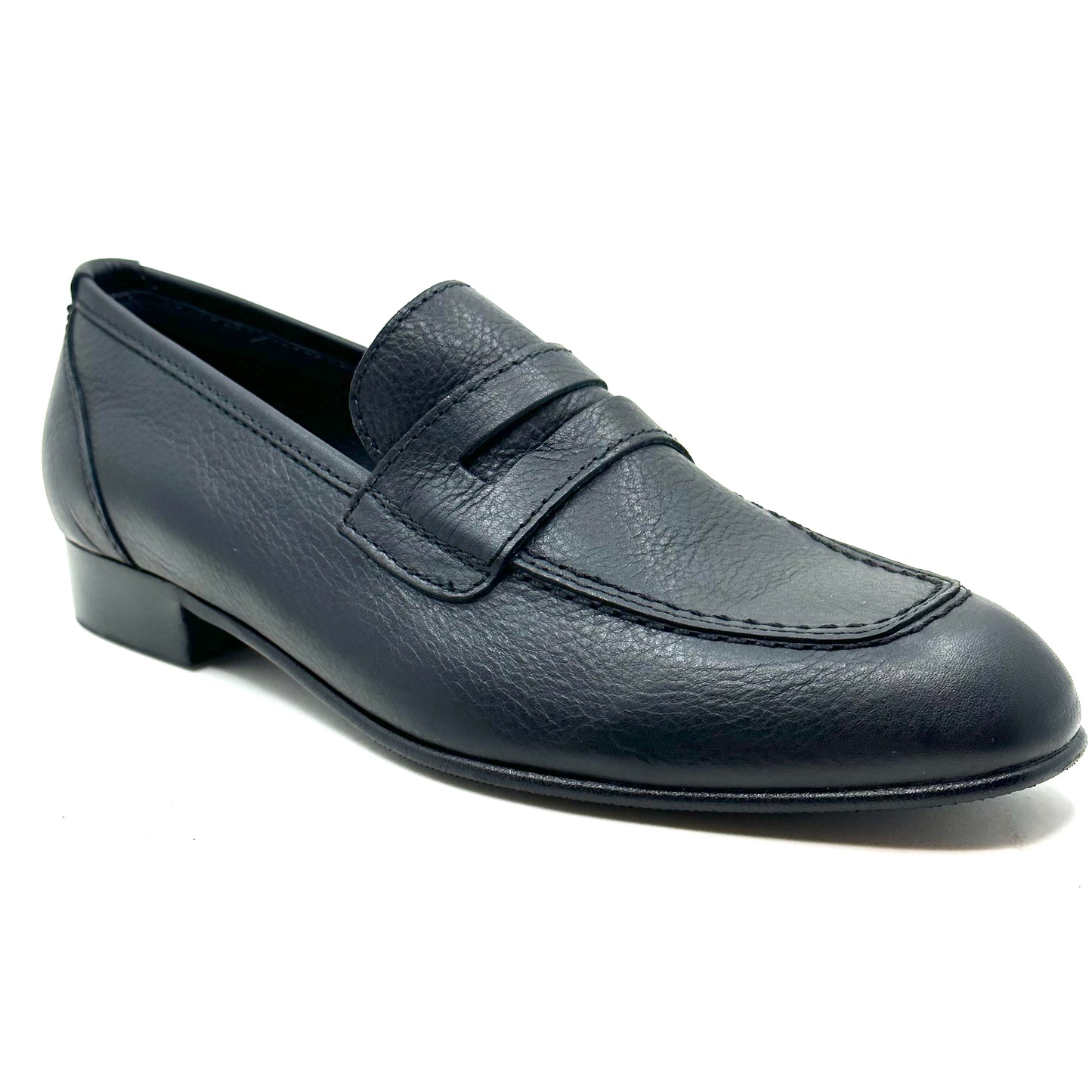 Beberlis Black Leather Penny Dress Shoe