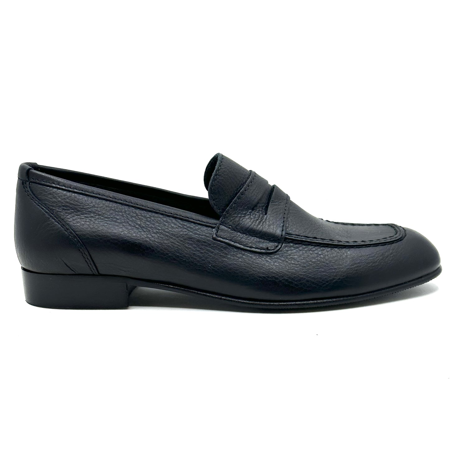 Beberlis Black Leather Penny Dress Shoe