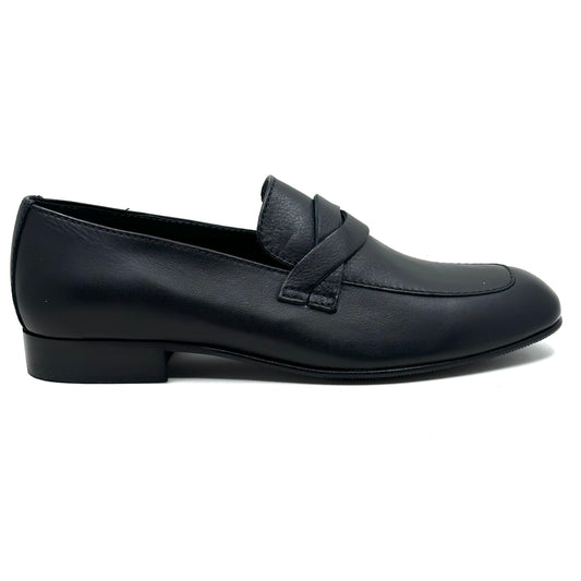 Beberlis Black Leather Twist Dress Shoe