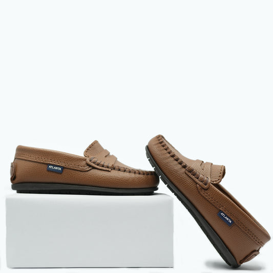 Atlanta Mocassin Brown Luggage Penny Loafer